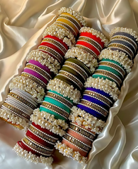 Pearl Gajra Bangle sets